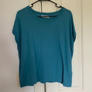 Free People Teal T-Shirt